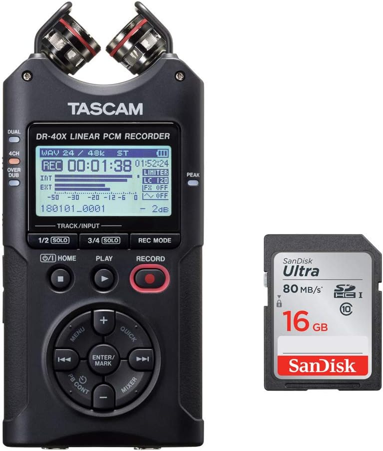 Tascam DR-40X Digital Audio Recorder
